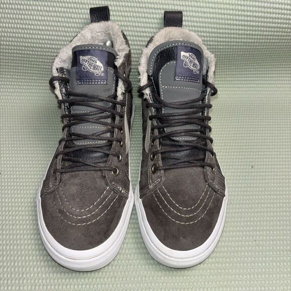 Vans Sk8 Hi Mte Athletic Shoes Sneakers Womens Size 6.5 721454 Pewter White - Picture 2 of 9